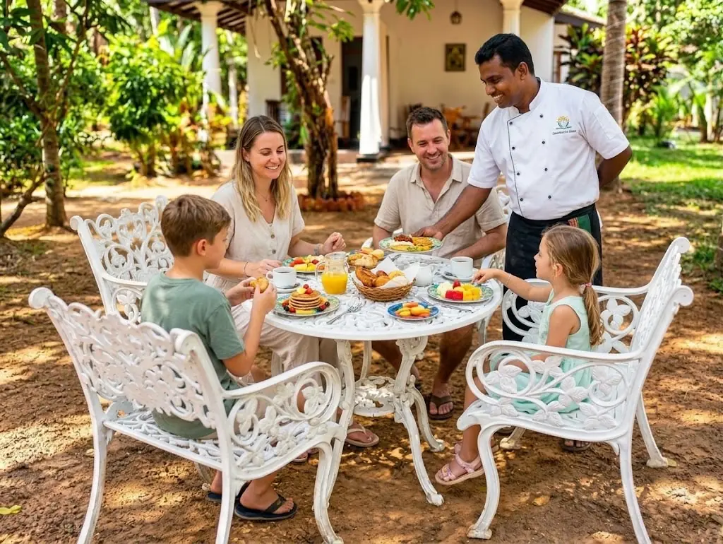 Breakfast under the trees