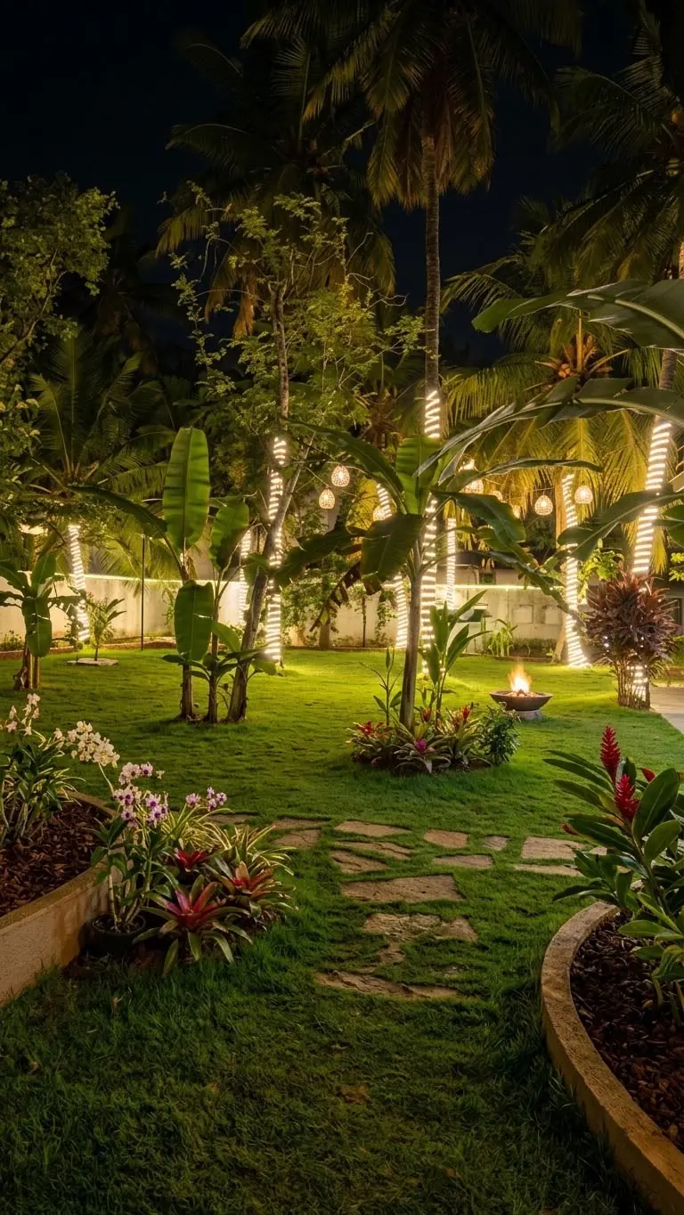 The garden after dark